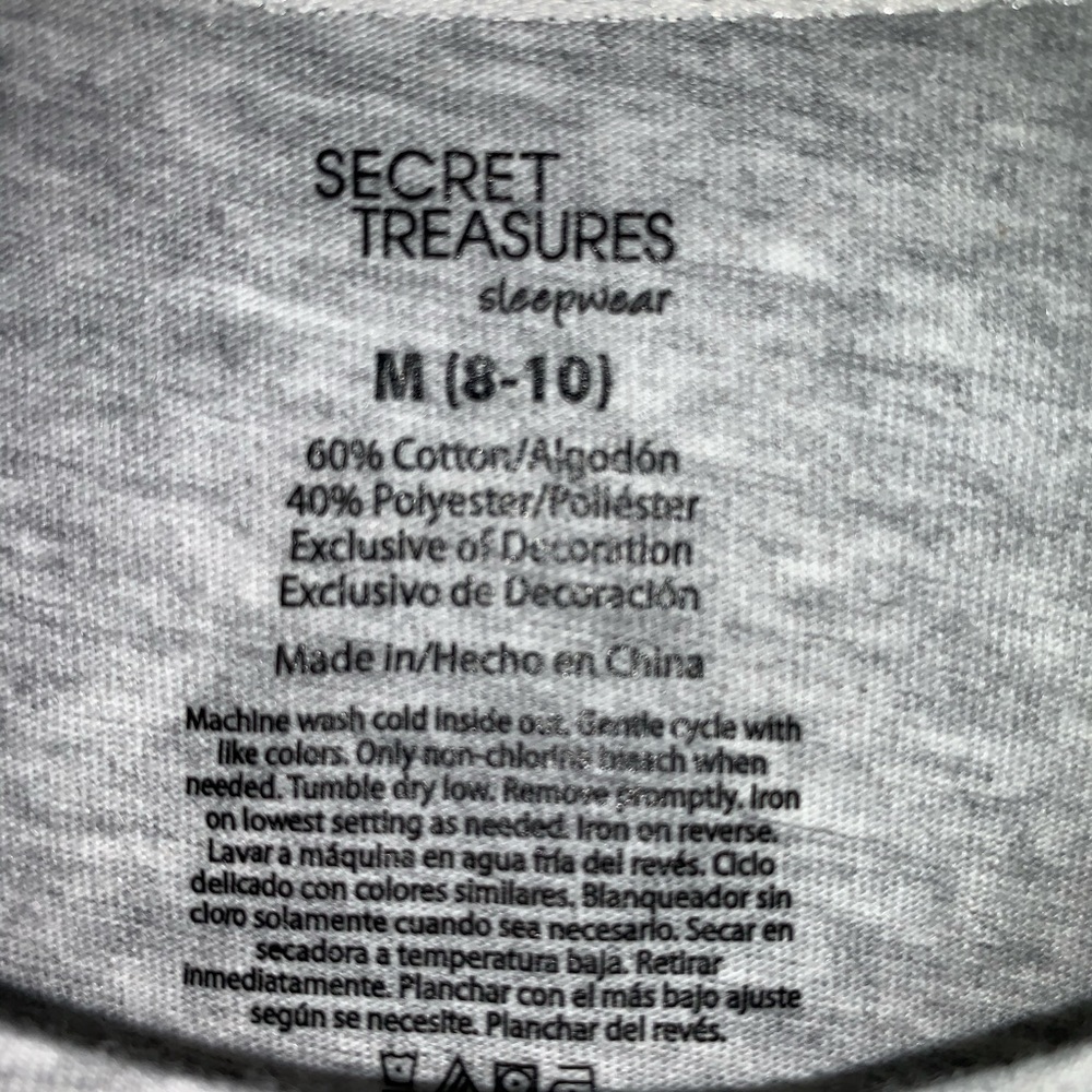 Secret Treasures Sleepwear Top Sz M - Picture 5 of 5